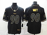 Nike Steelers 90 T.J. Watt Black Gold Throwback Vapor Untouchable Limited Jersey,baseball caps,new era cap wholesale,wholesale hats